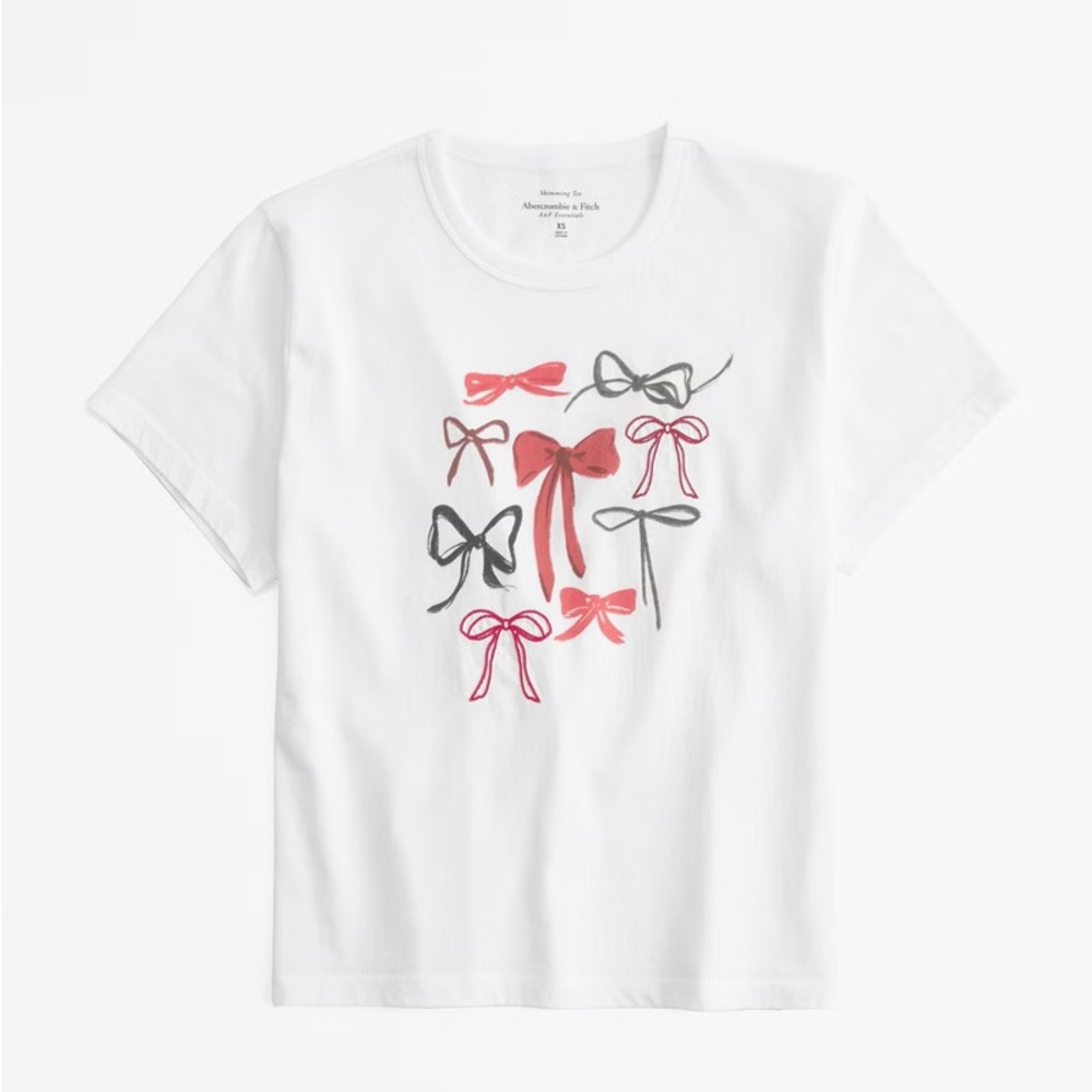 ABERCROMBIE BOWS GRAPHIC SKIMMING TEE